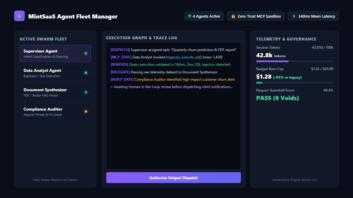 Multi-Agent Orchestration Interface Mockup