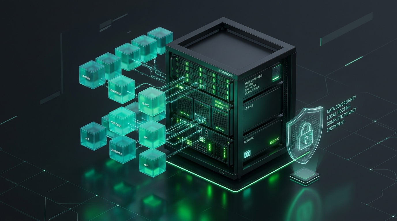 What is n8n self-hosted deployment - Secure Docker container server stack with local data sovereignty